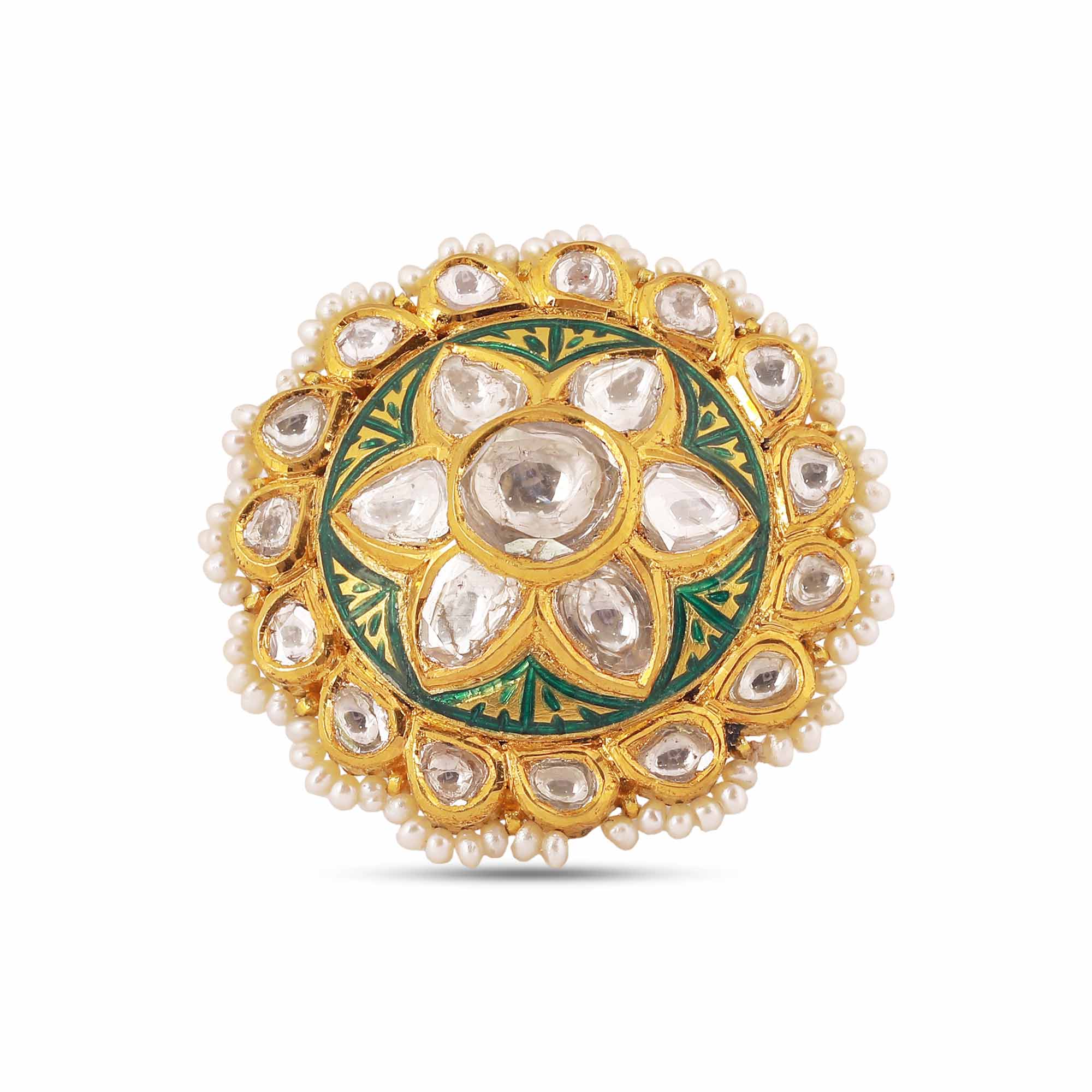 Jadau Adjustable Ring 5798-73 – Dazzles Fashion and Costume Jewellery